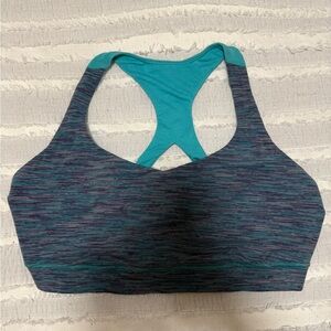 Sz 12 Lululemon athletica Teal Space-Dye Racerback Sports Bra